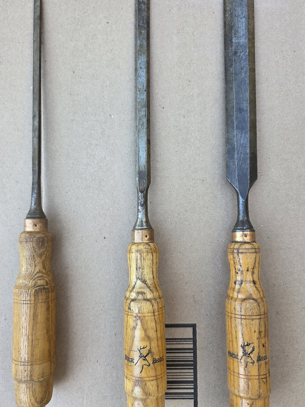 Buck Bros Wood-Handled Chisel Set